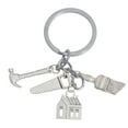 thumbnail image 1 of Graduation Creative Hammer Keychains Key Rings Engineer Pendant Key Holder Zinc Alloy Gift Ornaments for Student Key Bag Decor, 1 of 7