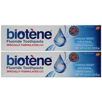 Biotene Dry Mouth Fluoride Toothpaste Fresh Mint Original 4.3 Oz. (2 Pack)