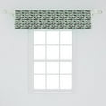 thumbnail image 2 of Ambesonne Agave Window Valance, Cacti Plants in Pots Motifs, 42" x 12", Pale Grey Almond Green, 2 of 3