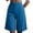 Blue, variant on Womens Ski Pants Short Length Summer Solid High Waist Loose Fit Casual Shorts With Pockets For Daily Wear, Size M