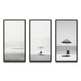 Designart "Black And White Simplicity Beach Photo V" Nautical & Beach