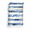 thumbnail image 4 of Harbour Stripe Reusable Portable Bag, Watercolor Style Paintbrush Stripes Sea Marine Life Lines Image, Fabric Market Bag Sturdy Easy to Clean Foldable Slim Design, Night Blue White, by Ambesonne, 4 of 4