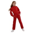 thumbnail image 3 of RUNQHUI Combinaison pour Filles Enfants, Costume de Mécanicien, Combinaison de Travail, Combinaison d'Halloween Carnaval, Combinaison de Vol, Rouge 10, 3 of 7