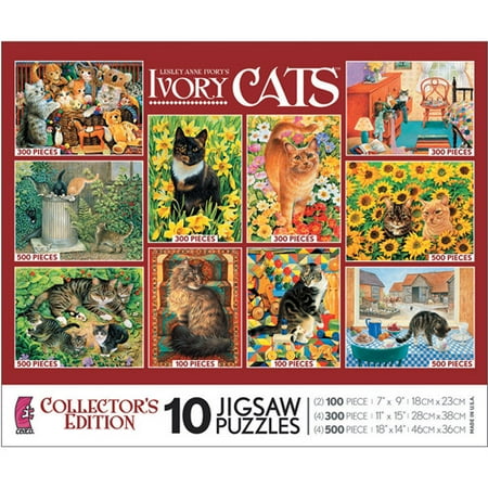 Ceaco 10/1 Ivory Cats Multipack Puzzle