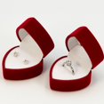 thumbnail image 4 of LICEWO Flocking Heart Shaped Jewelry Box for Engagement Rings Earrings Storage, 4 of 10