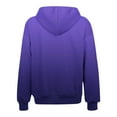 thumbnail image 5 of UTSJKR Women's Oversized Gradient Hoodies Full Zipper Long Sleeve Pullover Sweatshirt Fleece Lined Warm Jacket 2024 Fashion Winter Outwear Purple XXXL, 5 of 6