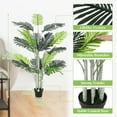 thumbnail image 2 of Artificial Areca Palm Tree 5 Feet Fake Tropical Palm Plant, 2 of 5