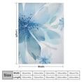 thumbnail image 4 of Creowell Flowers Watercolor Painting Print Flannel Throw Blanket Hand/Machine Wash Soft Plush Blankets for All Seasons Exquisite Gifts 60x80in, 4 of 6