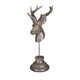 thumbnail image 2 of Adorno de Navidad con alce – Figurita de resina blanco dorado negro con pañuelo rojo rosa, acabado mate elegante, decoración para la mesa de fiesta en casa de 12,4", centro de mesa festivo, regalo, 2 of 6