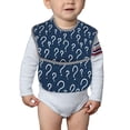 thumbnail image 6 of Zufioo Question Marks Print Toddler Adjustable Waterproof Bib, 11.6x15 Inch Feeding Bib Suitable for 6-24 Month Babies, 6 of 8