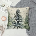 thumbnail image 2 of Nawypu  Christmas Trees Snowflake Throw Pillow Cover, Winter Holiday Cushion Case Decoration for Sofa Couch, 2 of 5