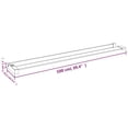 thumbnail image 5 of vidaXL Shower Shelf for Walk-in Shower Wall Black 39.4" Aluminum, 5 of 8