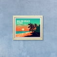 thumbnail image 3 of Designs ByLITA Malibu Beach California, 5 x 7 Wooden Wall Print (Framed) | Multiple Frame Options | Stylish Retro Famous US Beach Art, 3 of 6
