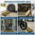thumbnail image 5 of Ataucjin 48" Heavy-Duty Rubber Driveway Ramps, Low-Profile Threshold Ramps with Water Channels for Cars, Trucks & Wheelchairs, Garage Entry & Driveway Slope Solutions, 5 of 7