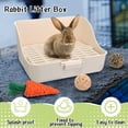 thumbnail image 4 of Rabbit Starter Kit 15-Piece Set, Small Animal Essentials with Litter Box, Grooming Tools, Toys & Bowls for New Owners - Multicolor, 4 of 5
