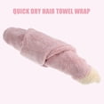 thumbnail image 6 of Unique Bargains Teenager Hair Drying Towel Dry Cap Towel Cap Quick Drying Lightweight Strong Absorbent Pink, 6 of 8