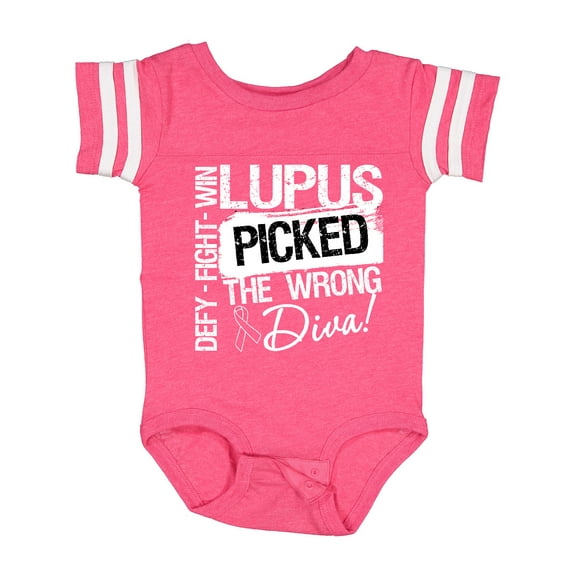 Inktastic Lupus Picked the Wrong Diva Girls Baby Bodysuit