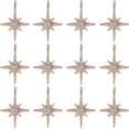 thumbnail image 1 of 1 caja de 30 dijes de estrella de circonita cúbica, dije de estrella polar, grandes dijes de estrella dorada de seis puntas de aleación con diamantes de imitación., 1 of 6