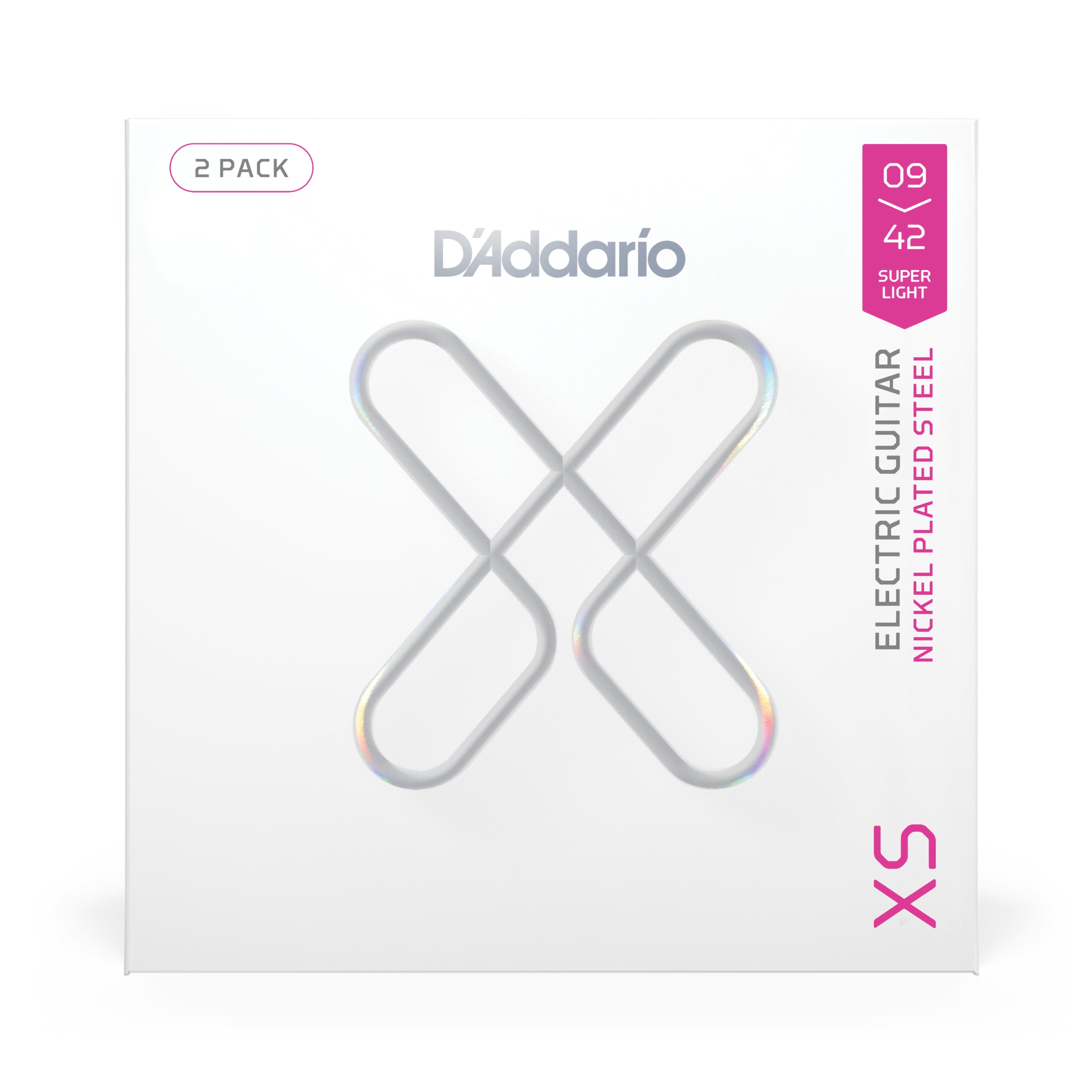 D'Addario 09-42 Super Light Coated Electric Guitar Strings 2-Pack