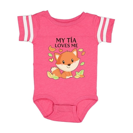 

Inktastic My Tía Loves Me- little fox Gift Baby Boy or Baby Girl Bodysuit
