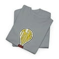 thumbnail image 3 of Think Skate Light Bulb Yellow Grey Red Classic Board T Shirt Print - Gravel / S, 3 of 5