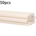 thumbnail image 1 of 100Pcs Wooden Dowel Rods Unfinished Wood Dowels, Solid Hardwood Sticks for Crafting, Macrame, DIY & More, Sanded Smooth, 1 of 5