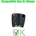 thumbnail image 2 of Key Fob Cover Compatible with Volkswagen Tiguan Jetta Passat Golf Keychain Case Holder Protector,Teal, 2 of 7
