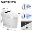 thumbnail image 6 of Leumius Smart Toilets with Built-in Bidet,Intelligent Toilet with Heated Bidet Seat,Auto Open/Close Seat,Dryer and Warm Water, 6 of 8