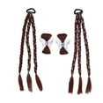thumbnail image 2 of Extension de Cheveux Tressés, Extension de Cheveux Polyvalente pour Coiffage Brun Foncé, Brun Clair, 2 of 7
