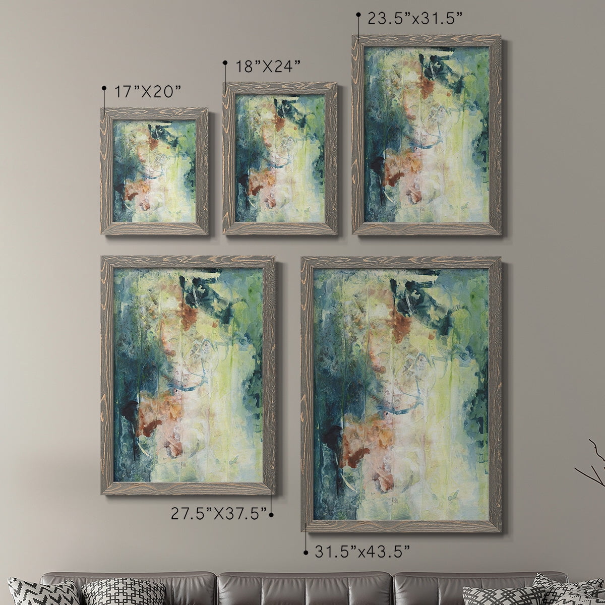 Nature's Elements I - Premium Framed Canvas 2 Piece Set - Ready to Hang