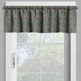 thumbnail image 4 of Ambesonne Oriental Valance & Curtain, Eastern Lines Swirls, 55"x30", Brown White Aqua, 4 of 6