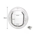 thumbnail image 2 of LEEYNEER 1Set Sliding Dog Door in White Plastic for Indoor Use by Cat Owners, 2 of 8