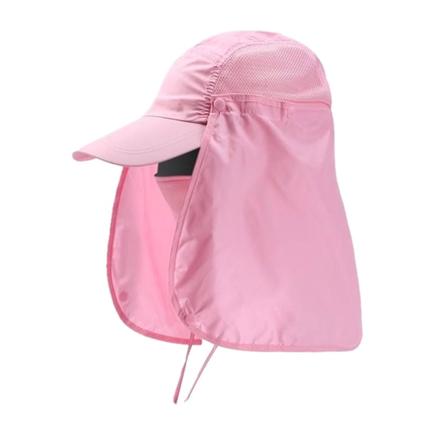Sombrero para el sol Minnieouse ajustable rosa para pescar playa cuello cara