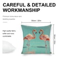 thumbnail image 2 of Flamingos water kitsch movement linen toss pillowcase decoration pillowcase gifting preferred 20x20inch cushion cover sofa pillowcase sofa bedroom living room car, 2 of 5