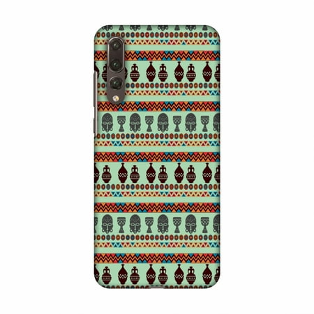 Frosted Plastic Case - Huawei P20 Pro Case - Masks and pottery- Frost blue, Hard Plastic Back Cover, Slim Profile Cute Printed Designer Snap on Case with Screen Cleaning Kit