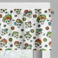 thumbnail image 5 of Ambesonne Mexican Valance & Curtain, Dead Sugar Skull Flowers, 55"x30", Multicolor, 5 of 7