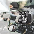 thumbnail image 3 of Uorisanigo ATV Tank Bag, White Rose Skull Motorcycle Saddle Bag Tool Carrier for Harsh Conditions, Universal Accesorios Moto Saddle Bags with Drink Pocket for ATV/UTV/Snowmobile, 3 of 7