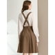 thumbnail image 5 of Vestido General De Cintura Elástica Allegra K con Tirantes para Mujer Marron oscuro L, 5 of 6