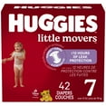 thumbnail image 1 of Huggies Little Movers Baby Diapers - Size 7 (41+ lbs) - 42 Count, 1 of 9
