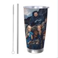 thumbnail image 1 of Vaso de 20 oz con tapa de Game Of Thrones, vaso de viaje de acero inoxidable de doble pared con aislamiento al vacío, taza de café con aislamiento duradero, taza térmica con tapa deslizante a prueba, 1 of 7
