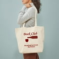 thumbnail image 3 of CafePress - Book Club Reading Between The Tote Bag - Unisex Canvas Tote Bag, Beige, 1-Piece, 3 of 7