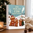 thumbnail image 5 of Cow Acrylic Hanging Countdown Calendar for Christmas, Cute Farm Design, Adjustable Number Discs for Holiday Celebration Tracking, 5 of 5