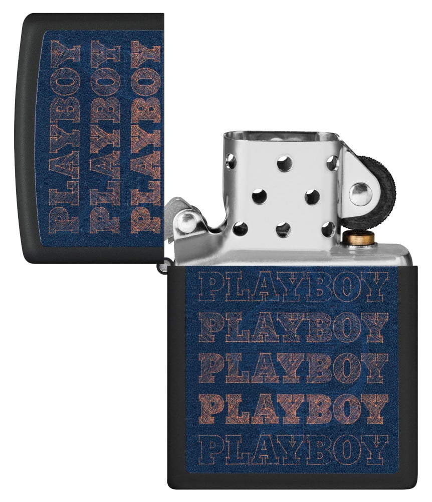 Zippo Black Light Rabbit Design Black Matte Pocket Lighter