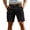 Black, variant on Men's Cargo Shorts Multi Pocket 9" Inseam Outdoor Tactical Work Hiking Belt Loop Casual Knee Length Bottoms for Casual Work Summer Outdoor Light Brown M