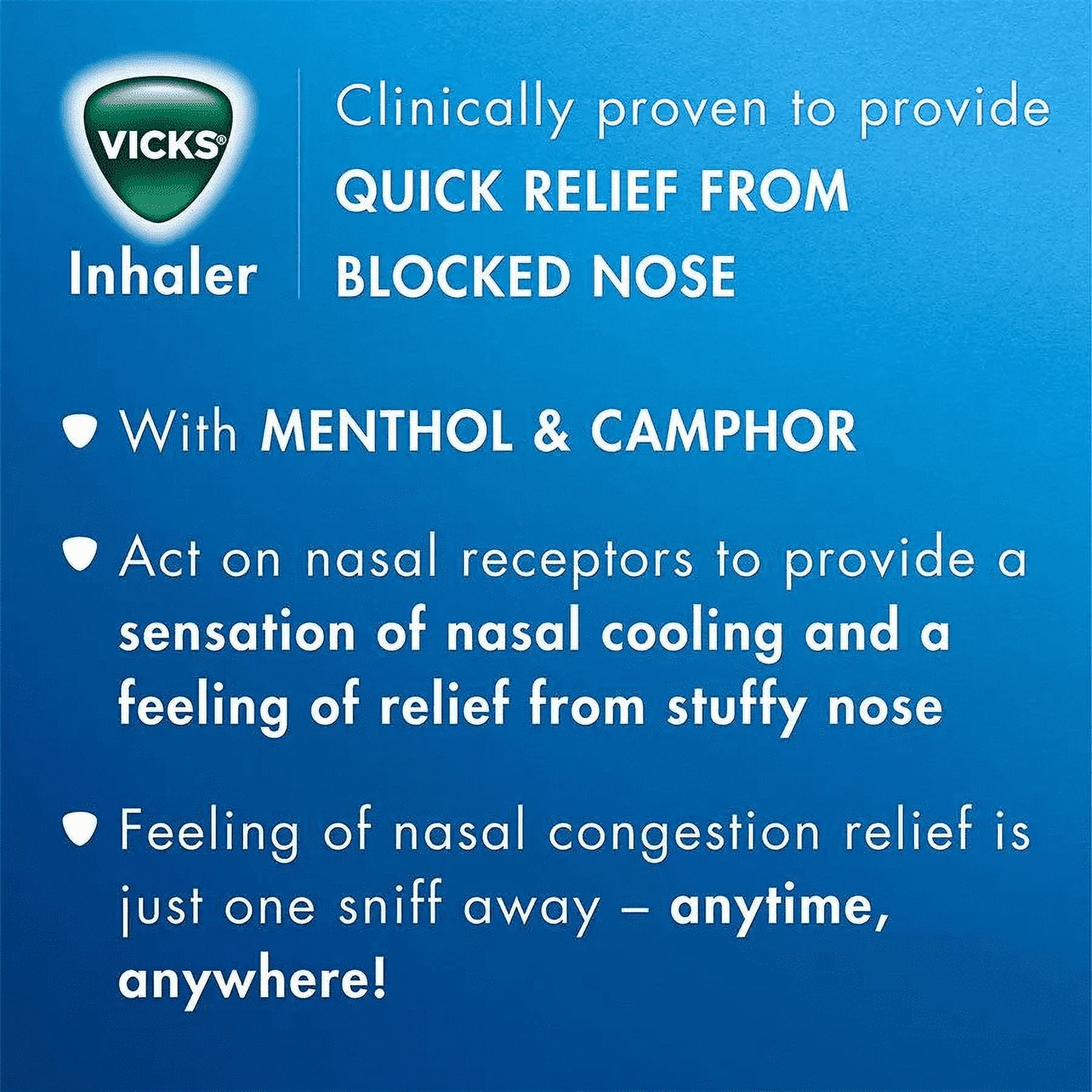 48 Pcs Vicks Inhaler for nasal congestion allergy blocked nose Fresh Stock