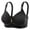 Black, variant on Hontri Bras for Women, Ladies' Non Steel Ring Comfortable Breathable Gathering Lingerie Non Thin Cup Smooth Text Bra Black A under $10