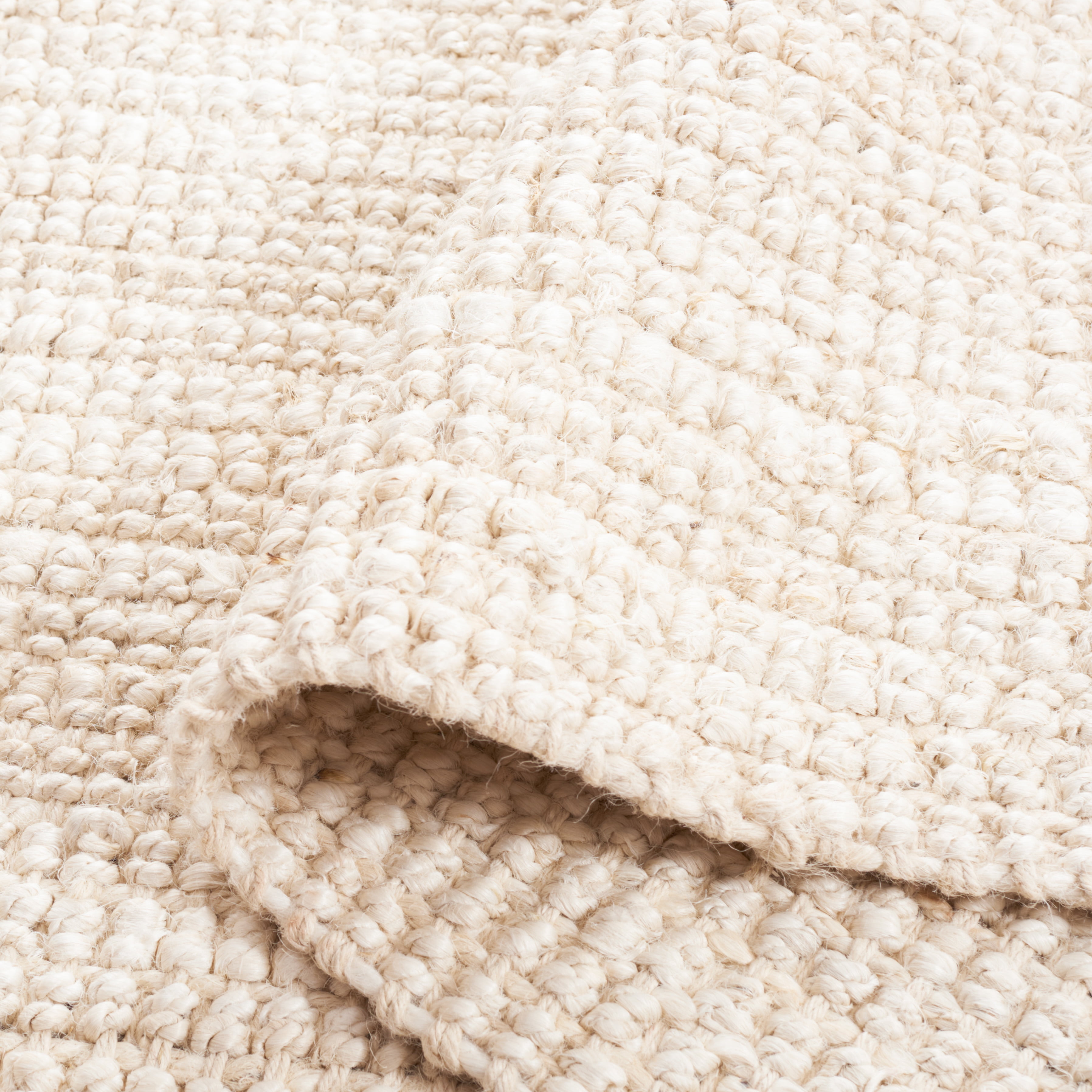 SAFAVIEH Natural Fiber Milica Solid Runner Rug, Ivory, 2'3" x 13' - Scandinavian Design, Ivory, Jute, Hand Woven Pattern, Ideal for Entryway, Kitchen, Living Room, Office, Hallway