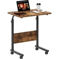 thumbnail image 5 of Table d'Appoint Salon Pouces Bureau pour Ordinateur Portable Support de Travail Réglable Table d'Appoint Mobile avec Station de Recharge Multifonctionnelle et Crochet Poste de Travail Portable Table à Collation Petite pour Étudiant, 5 of 5