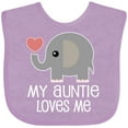 thumbnail image 3 of Inktastic My Auntie Loves Me Niece Boys or Girls Baby Bib, 3 of 4