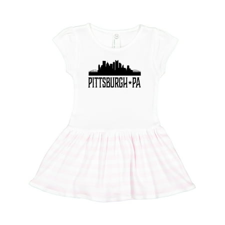 

Inktastic Pittsburgh Pennsylvania City Skyline Gift Toddler Girl Dress